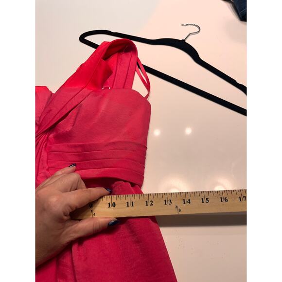 BCBGMAXAZRIA Palais One Shoulder Cocktail Dress Size 0 - Picture 10 of 11